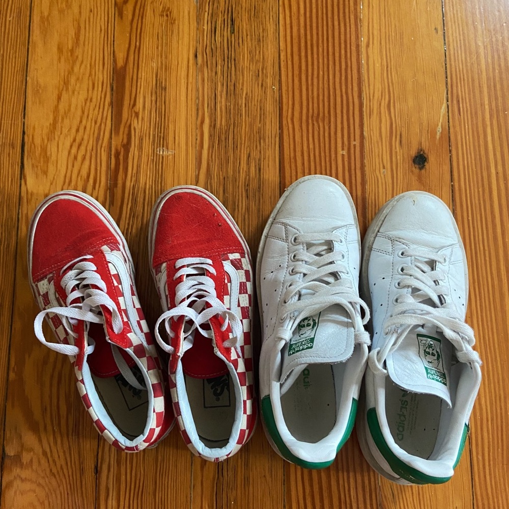 2 PAIRS OF SNEAKERS!! Vans and platform Stan Smith